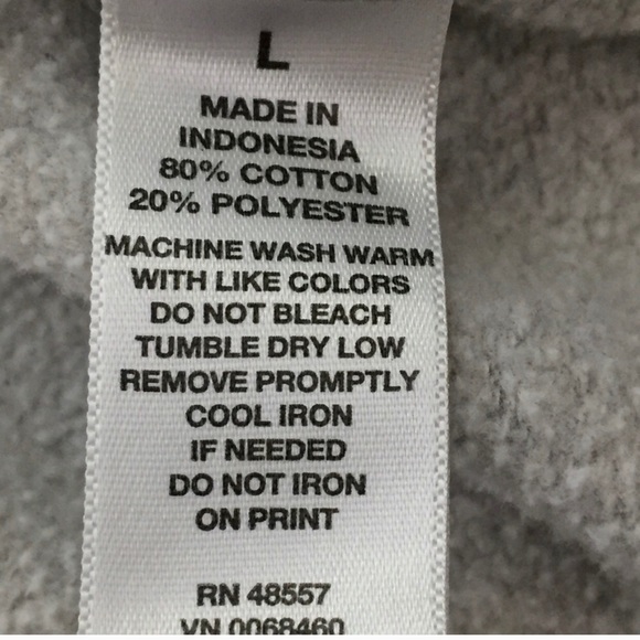 Cheetah Gray Boxy Cut Hooded Sweat Shirt Size L - Picture 5 of 8